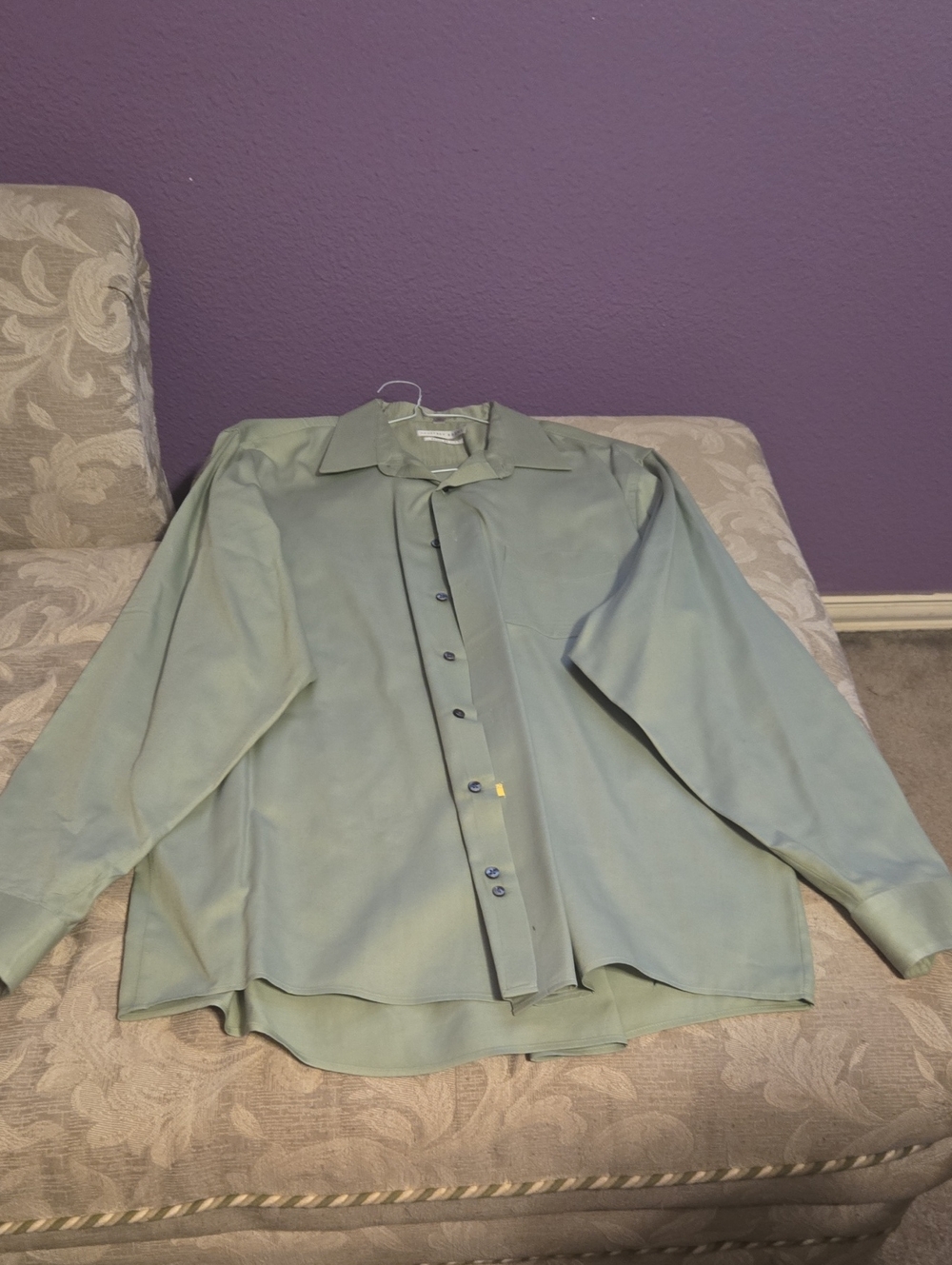 Geoffrey Beene Men's Sage Green Dress Shirt